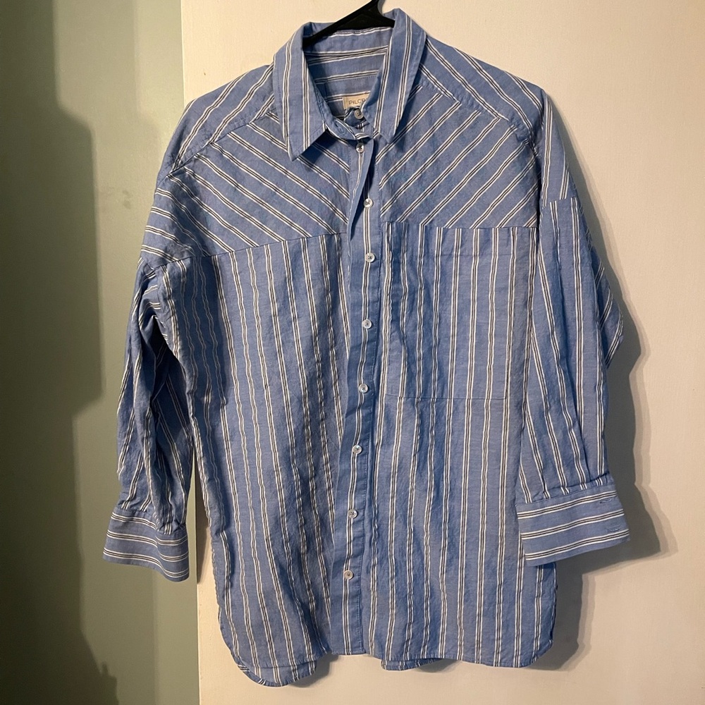 Pilcro by Anthropologie button down top